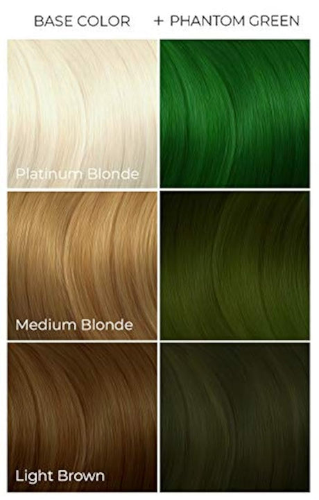 Tinte de cabello semipermanente 4 onzas Verde