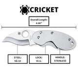 Spyderco C29 - Cuchillo plegable para críquet con hoja