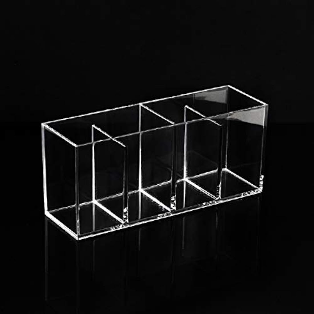 Organizador acrílico transparente de 4 compartimentos
