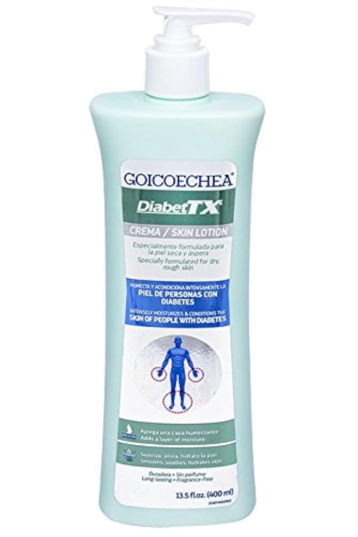 GOICOECHEA Diabet TX Loción corporal con hidratantes, 13.5 oz, Diabetes