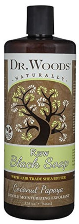 Dr. Woods Jabón de papaya de coco negro hidratante