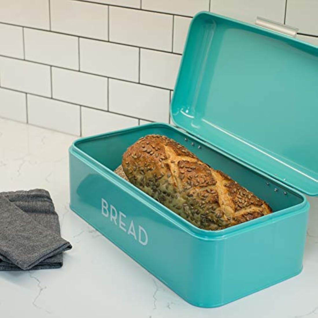bandeja guardar  del pan, cocina Turquoise Blue