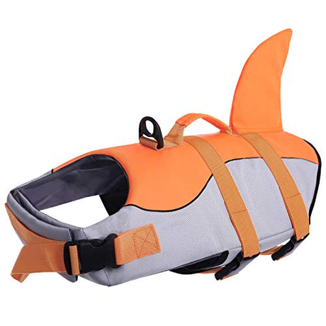 ASENKU Chaleco salvavidas para perros, chaleco flotante para mascotas, salvavidas, para la seguridad del agua de la piscina, la playa, la lancha