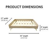 Midlee - Marco de cama para perros (madera)