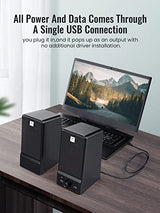 Altavoces USB para computadora duales de 8 W para laptop