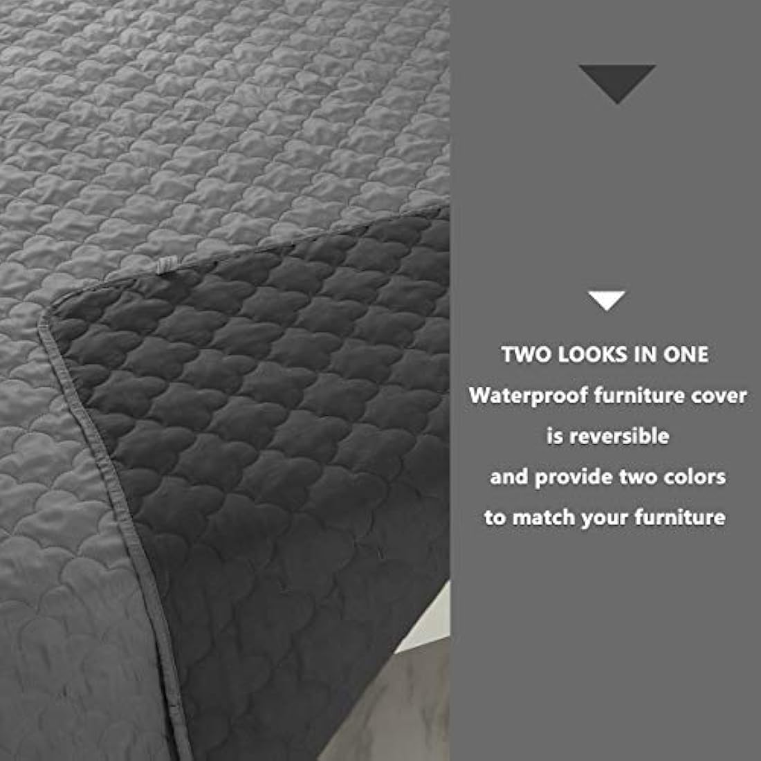 Mantas de perro para protección de sofá impermeable, gris