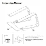 Soporte ergonómico de aluminio para laptop, soporte de computadora portátil, elevador desmontable para laptop, soporte para portátil compatible con MacBook Pro/Air HP Lenovo Samsung, Dell, todos los portátiles de 10 a 17.3 pulgadas (azul cielo)