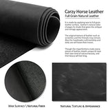 TobbinGear Funda de cuero para teléfono celular con clip para cinturón, bolsa de cuero para cinturón, funda universal de cuero para teléfono, soporte para iPhone, funda de teléfono celular, color negro mediano