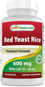 Cápsulas 600 mg Levadura Arroz con CoQ10 120 Cápsulas