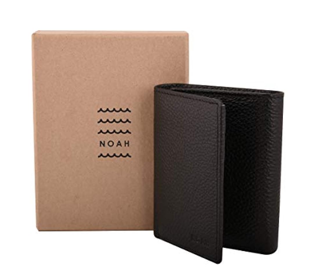Carteras Tríptico de cuero para hombres Diseño delgado RFID