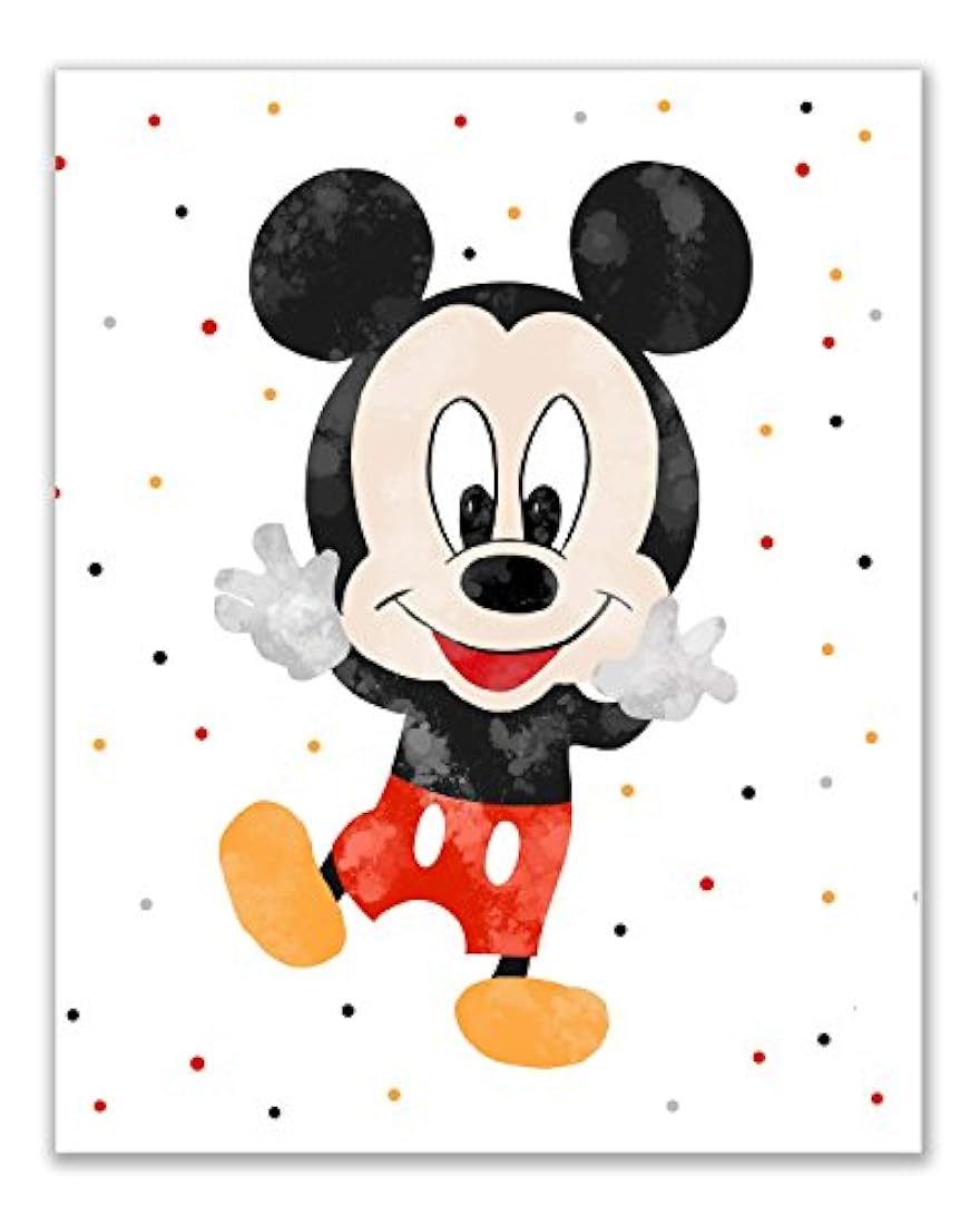Juego de 4 fotos de Mickey Mouse (8 x 10 pulgadas)