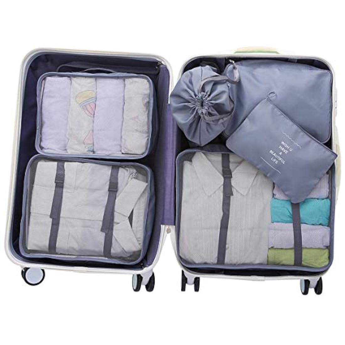 bolsas de viaje, set de cubos de embalaje para viaje