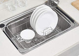 Escurreplatos extensible y soporte para utensilios