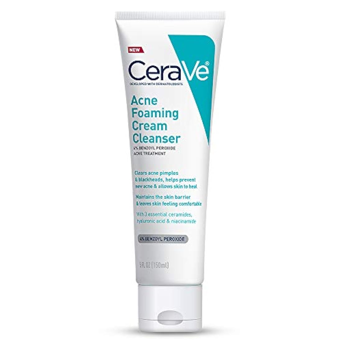Limpiador de crema espumante para acné para piel sensible