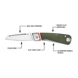 Cuchillo de bolsillo plegable de encaje recto borde fino