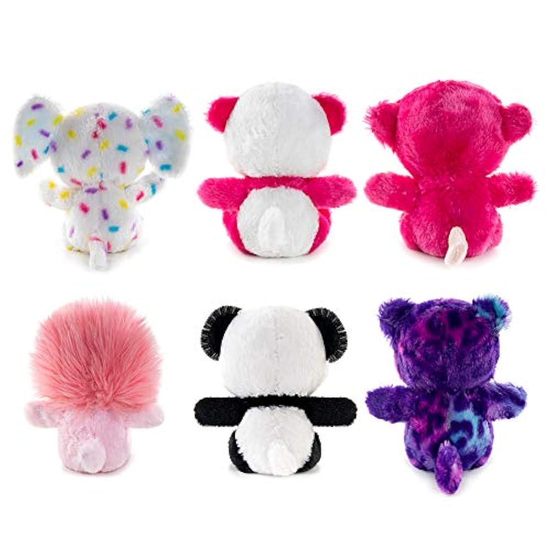 Juego de juguetes de peluche de 7 pulgadas con animales de zoológico
