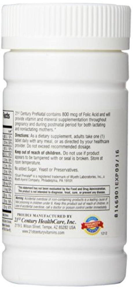 Pastillas prenatales del siglo XXI, 60 unidades (Paquete de 2)