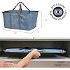 Cesta de Ropa Plegable CleverMade 50L con Asas Largas 2PK