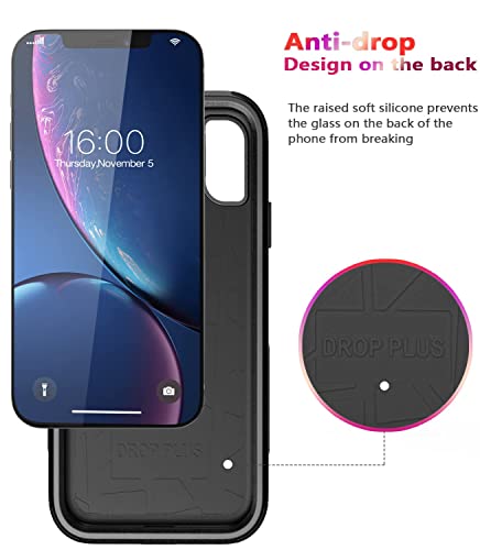 Diverbox for iPhone Xr Case [Shockproof] [Dropproof] [Dust-Proof],Heavy Duty Protection Phone Case Cover for Apple iPhone XR (Black)