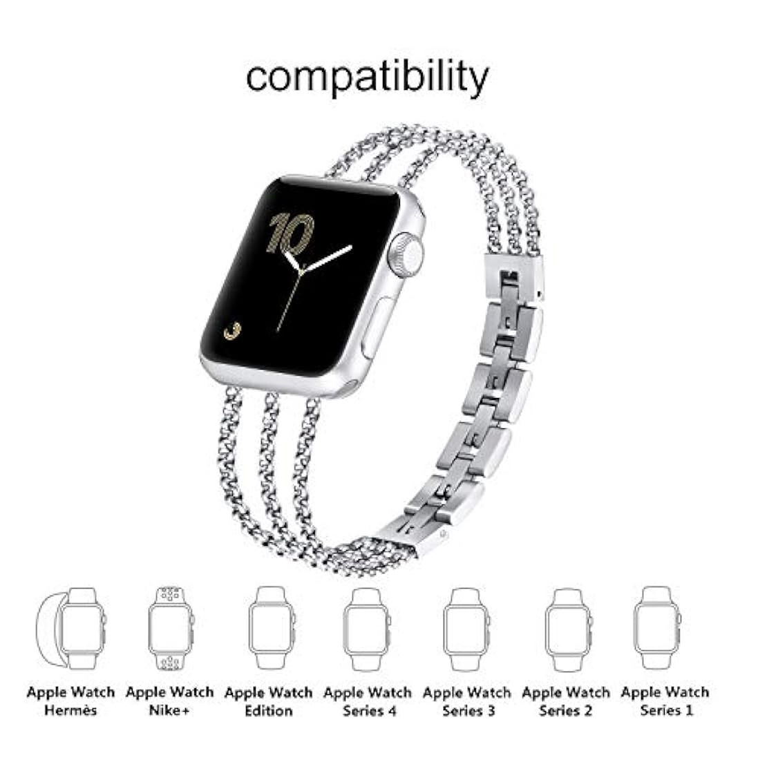 fastgo - Pulsera compatible con Apple Watch