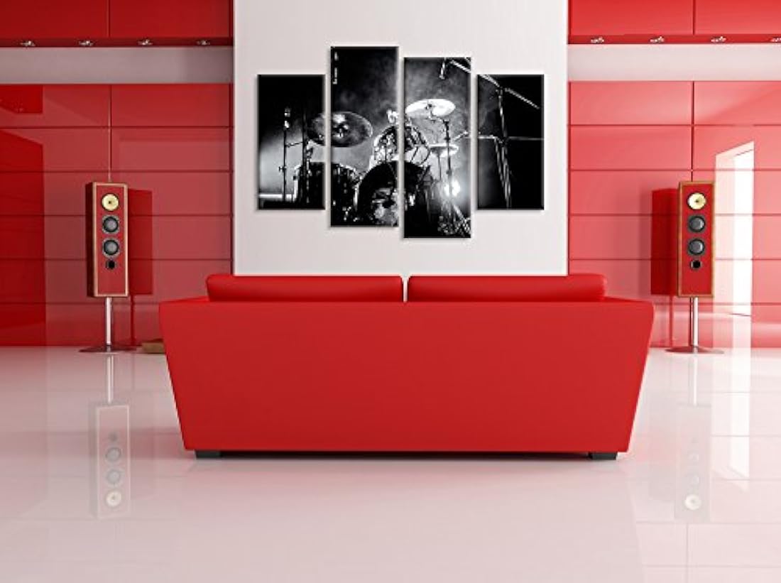 4 pieza con luces en blanco y negro - iHAPPYWALL