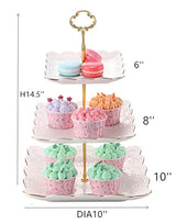 Bases para pasteles Soporte cuadrado de porcelana