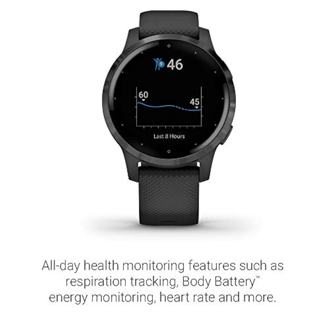 Garmin vivoactive 4, reloj inteligente con GPS, negro.
