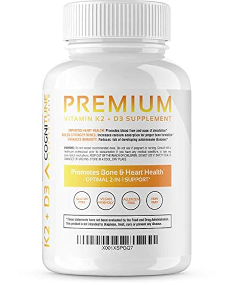Vitamina K2 (MK7) con suplemento D3