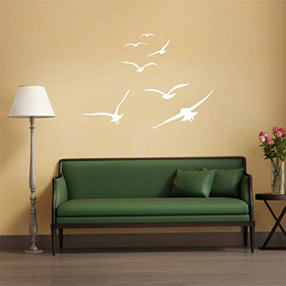 Pegatinas de pared para pájaros voladores, vinilos para pájaros