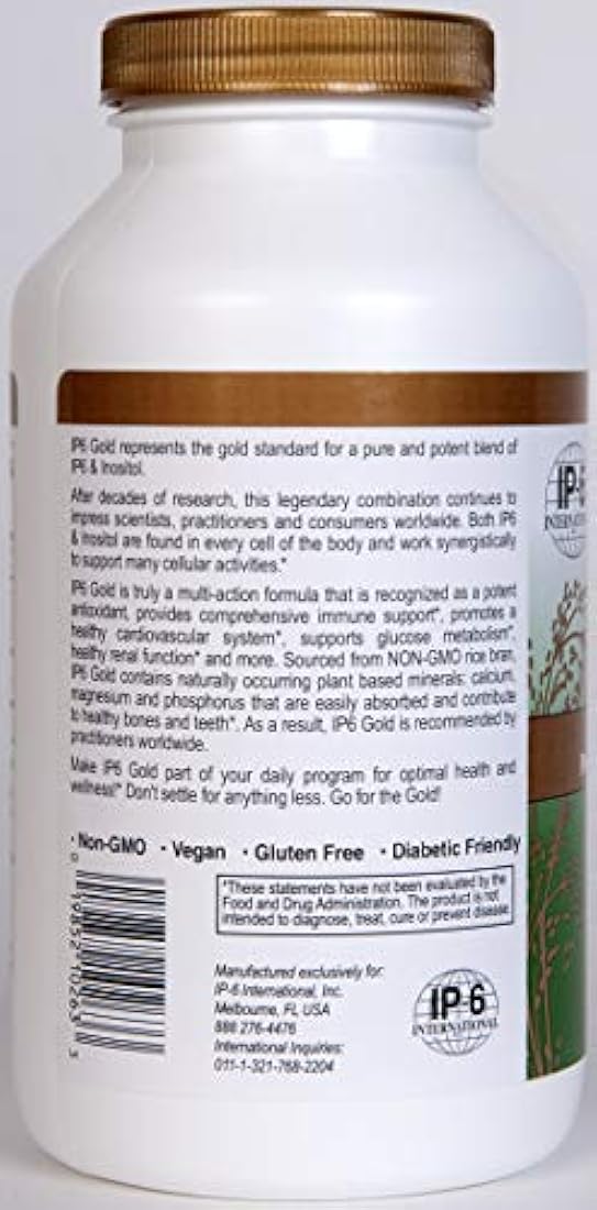IP6 Gold Inmune Support Fórmula 240 Cápsulas vegetarianas