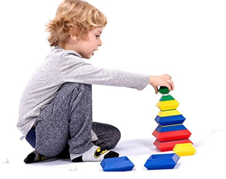 Juego de bloques de construcción de pirámide mágica