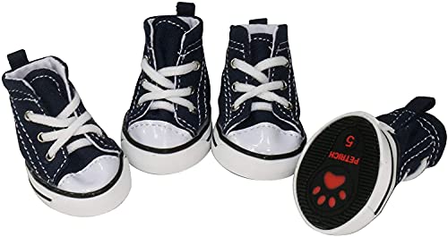 Calzado de lona para mascotas protector antideslizante