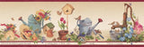 Cenefa pre-pegada decorativa para pared diseño jardín(7)