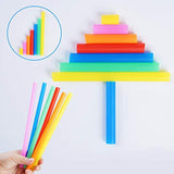 200 pajitas para batidos gigante, coloridas