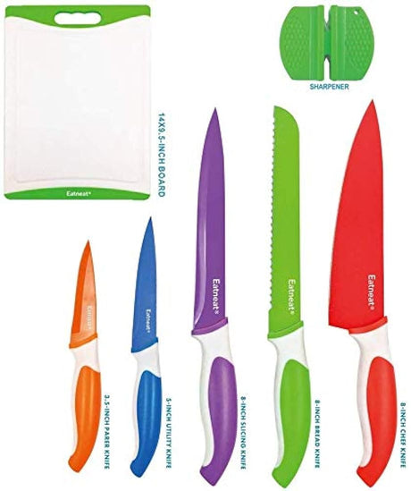EatNeat Juego de cuchillos afilados de 12 piezas,