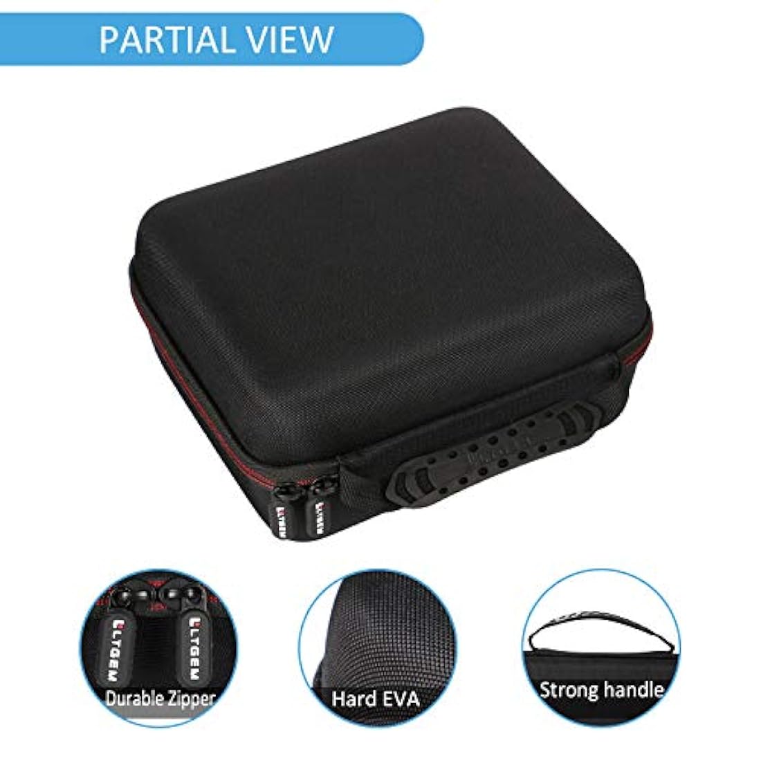 LTGEM - Funda rígida de EVA resistente al agua para faros delanteros, LED, bolsa de almacenamiento