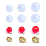 DyAiPet - Molde de bolas de silicona, 9 unidades de resina epoxi, moldes de esfoides universitarios, moldes para colgante, para manualidades de resina UV, bricolaje para joyería (0.787 in/0.984 in/1.181 in)