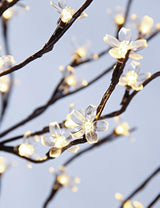 Árbol de cerezo iluminado de 6 pies 208L, luces LED