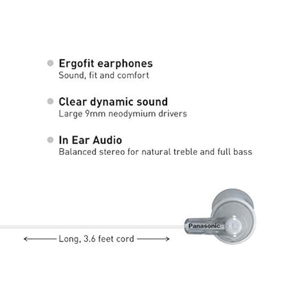 Auriculares in-ear Sin micrófono Panasonic