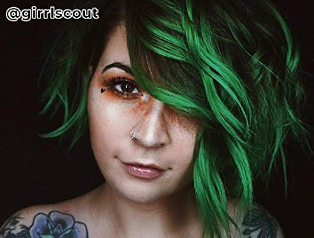 Tinte de cabello semipermanente 4 onzas Verde