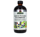 El complejo de vitamina B líquido de respuesta de la naturaleza soporta niveles de energía saludables | promueve una función nerviosa saludable | sabor de mandarina natural | sin gluten y sin benzoato 16 oz