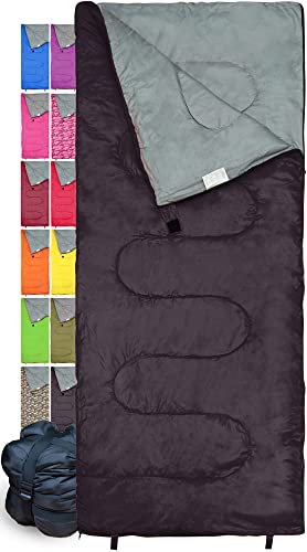 REVALCAMP Bolsa de dormir para uso en interiores y exteriores. Ideal para niños, niñas, adolescentes y adultos. Estas bolsas ultraligeras y compactas son perfectas para excursionistas, mochileros y campistas.