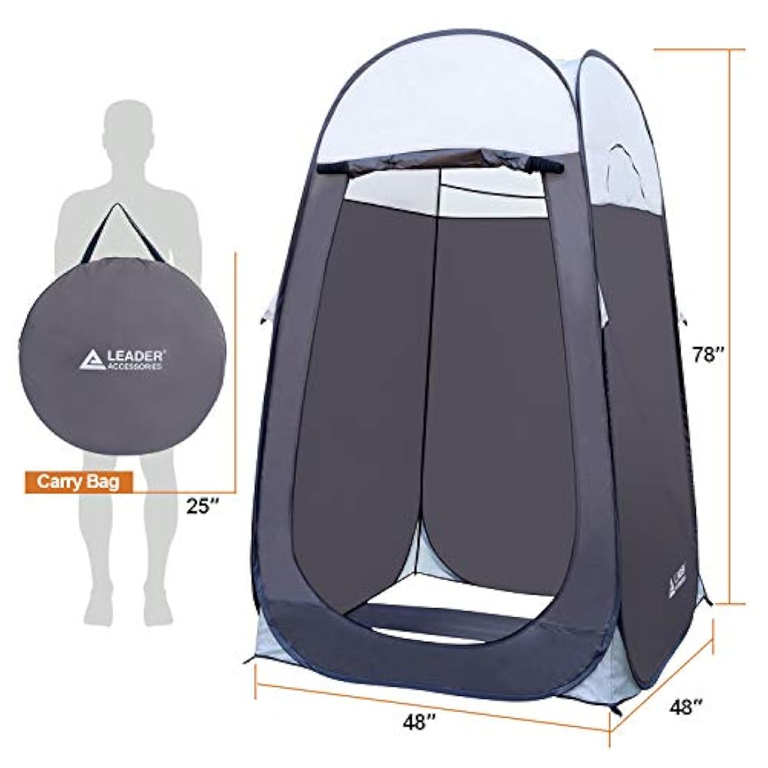 Tienda de campaña de ducha plegable para cambiar