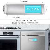 Imán para lavavajillas, indicador sucio limpio para cocina, lavavajillas, fácil de leer y fuerte deslizamiento para cambiar señales, diseño elegante y conveniente, imán resistente con pegatinas opcionales
