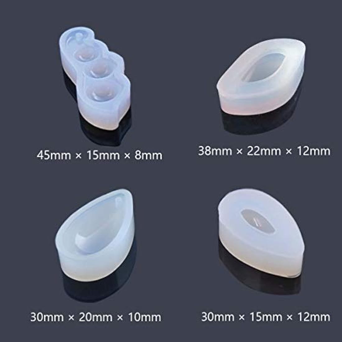 Molde de resina de gran tamaño, moldes de silicona transparente herramientas