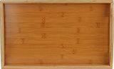 Bandeja de madera con asas – Ideal para cenas, bandeja de té