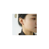 Aretes de aro de oro de 14 quilates para mujer convertibles