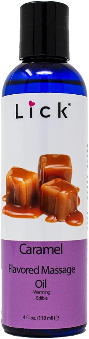 Aceite con sabor a caramelo para masaje muscular LICK