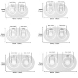 Funshowcase Moldes de silicona para cúpula de globo ocular, 6 unidades