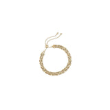 Pulseras y tobilleras de bolo bizantino plata chapada en oro